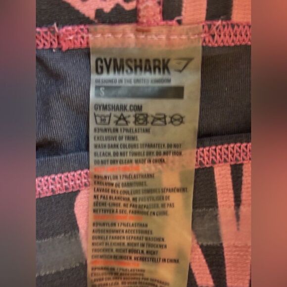 Gymshark Seamlesss Set in Large in Gray & Slate Rose Bra & Full Length Length - Picture 6 of 7